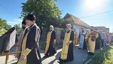 A religious procession with a reliquary of the saints of Alexandria was held in Znamyanka