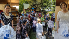 УПЦ передала гуманитарную помощь 100 семьям переселенцев