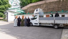 Shepetivka Diocese Delivers Aid to Svyatogorsk Lavra