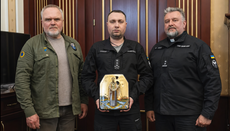 Буданову вручили икону, написанную на бронеплите