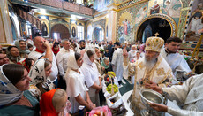 His Beatitude celebrated the Liturgy on the feast of the Transfiguration of the Lord