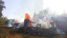 Ancient UOC Church Destroyed as a Result of Shelling of the Frontline Village of Horsk
