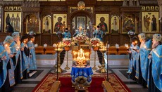 Prayers offered for the slain monk at Svyatogorsk Lavra on the ninth day after his death
