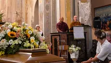Buddhist monks chanted mantras in an Italian Roman Catholic church