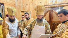 Митрополит Житомирский Никодим освятил новый храм УПЦ в селе Дацьки