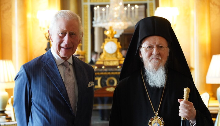 Патриарх Варфоломей и король Карл III. 2022г. Фото: orthodoxtimes.com