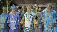 Предстоятель УПЦ возглавил торжества в Зимненской обители