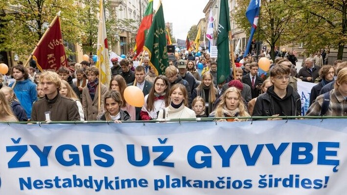 Марш за жизнь в Вильнюсе. Фото: gyvybe.lt