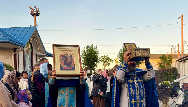 Ікона «Всецариця» в храмовому комплексі Почаївської ікони Божої Матері в Ковелі. Фото: Facebook-сторінка Володимир-Волинської єпархії