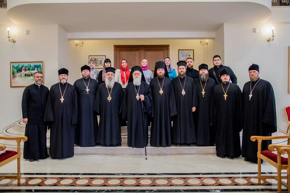 Делегація УПЦ з Архієпископом Анастасієм.