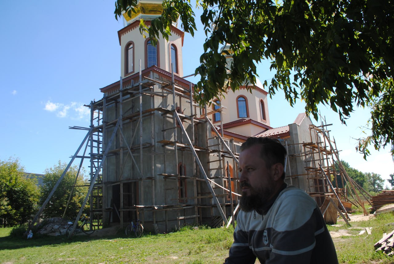 Будівництво храму. Фото: автор